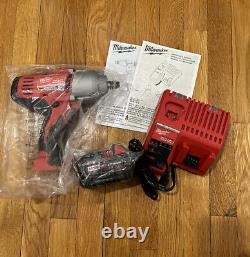Milwaukee M18 2663-20 1/2 High Torque Impact Wrench 3.0 Battery Charger Set New