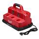 Milwaukee Rapid Battery Charger 6 Port Jobsite 4x Faster Cordless Multi Voltage