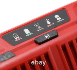 New Milwaukee 48-59-1204 M12 Four-Bay Sequential Battery Charger & 4 Batteries