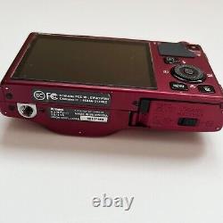 Nikon Coolpix S9500 Digital Camera Red with Battery + Charger TESTED / WORKS