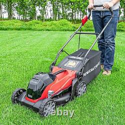 PowerWorks XB 40V 14 inch Brushless Push Mower, 4Ah Battery and Charger Included