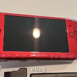 RADIANT RED PSP 3000 System with 8gb Memory Card, Charger, & Battery Bundle Import