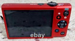 RED Canon PowerShot ELPH 130 IS 16.0MP Wifi + Charger & 4 Battery and 4Gb memory