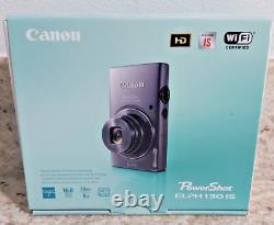 RED Canon PowerShot ELPH 130 IS 16.0MP Wifi + Charger & 4 Battery and 4Gb memory