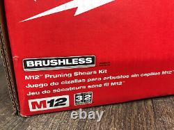 SEALED Milwaukee M12 12V Brushless Pruning Shears KIT w Battery, Charger 2534-21