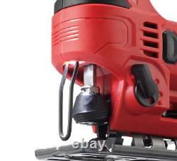 SKIL 20V 7/8-inch Cordless Jigsaw, 2.0Ah Lithium Battery & Charger, Black/Red