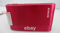 Sony Cyber-shot DSC-T200 8.1MP Digital Camera RED withBattery & Charger