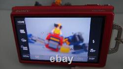 Sony Cyber-shot DSC-T200 8.1MP Digital Camera RED withBattery & Charger