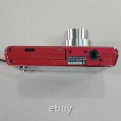 Sony CyberShot DSC-W330 14.1MP Digital Camera Red HTF Battery + Charger & Card