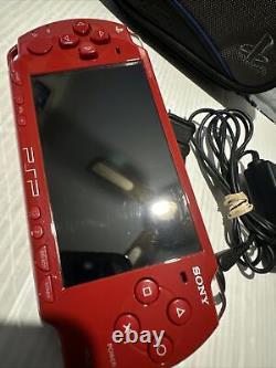 Sony PSP 2000 Limited Edition God of War Deep Red With Battery, charger, 4gb Memo