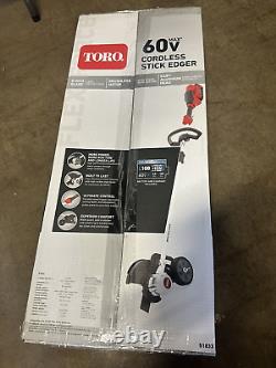 Toro 60 Volt Flex Force Cordless Stick Edger Sealed (BATTERY + CHARGER INCLUDED)