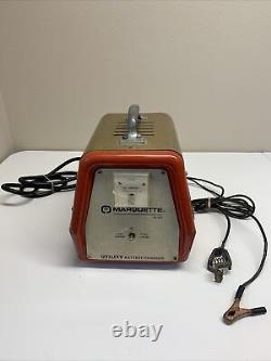 Vintage Marquette Utility Battery Charger 31-111 Red Gold Made In USA