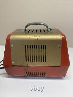 Vintage Marquette Utility Battery Charger 31-111 Red Gold Made In USA