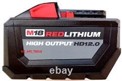 2 NOUVELLES batteries Milwaukee authentiques 12.0 AH 48-11-1812, Chargeur Rapide 48-59-1808