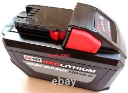 2 NOUVELLES batteries Milwaukee authentiques 12.0 AH 48-11-1812, Chargeur Rapide 48-59-1808