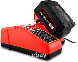 2 PACK 9AH pour Milwaukee 18V XC8.0 Batterie haute capacité et chargeur combo