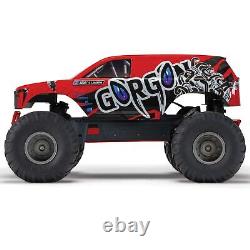 ARRMA ARA3230ST2 1/10 GORGON 4X2 MEGA Monster Truck RTR avec batterie / chargeur rouge