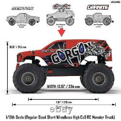 ARRMA ARA3230ST2 1/10 GORGON 4X2 MEGA Monster Truck RTR avec batterie / chargeur rouge