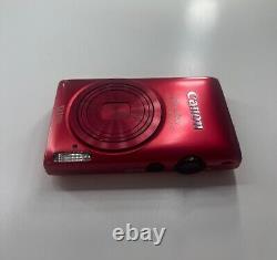 Appareil photo Canon PowerShot ELPH 300HS rouge avec chargeur de batterie