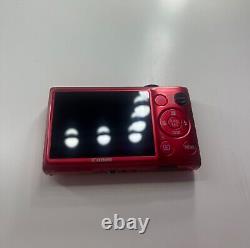 Appareil photo Canon PowerShot ELPH 300HS rouge avec chargeur de batterie