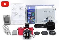 Appareil photo numérique MINT Olympus PEN E-PL6 rouge, boîte, batterie et chargeur en bon état JAPON