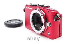 Appareil photo numérique MINT Olympus PEN E-PL6 rouge, boîte, batterie et chargeur en bon état JAPON