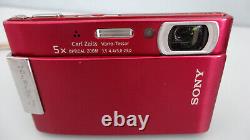 Appareil photo numérique Sony Cyber-shot DSC-T200 8.1MP ROUGE avec batterie et chargeur