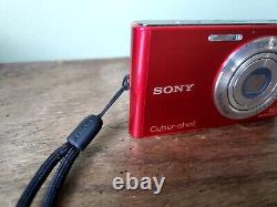 Appareil photo numérique Sony CyberShot DSC-W330 14,1MP Rouge avec chargeur de batterie, boîte, CD et cordons.