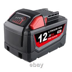 Batterie à grande capacité 18V 12.0AH pour Milwaukee M18 Li-ion XC 48-11-1890 /6Ah