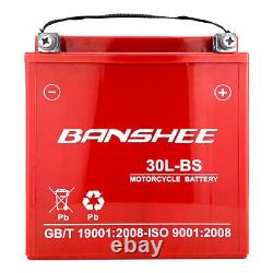 Batterie de moto Banshee 30L-BS 500CCA adaptée à Harley Davidson Tri-Glide 2014 - Garantie de 4 ans