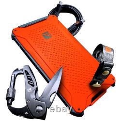 Chargeur Portable Indestructible Dark Energy Poseidon Pro en Orange Haute Visibilité