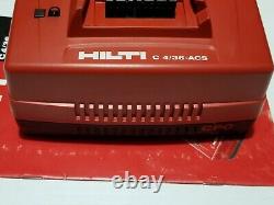 Chargeur de batterie Hilti C4/36-ACS pour outil sans fil 115-120V, NEUF EN BOÎTE OUVERTE