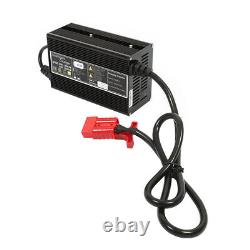 Chargeur de batterie pour autolaveuse 24V avec connecteur rouge de style SB50 10 Ampères 1.1m