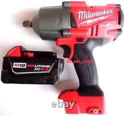 Clé à choc Milwaukee FUEL 2767-20 18V 1/2, (1) Batterie 48-11-1850, Chargeur M18