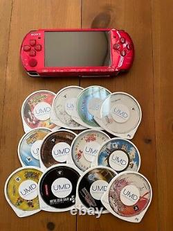 Console Sony PSP-3000 de couleur au choix avec chargeur + nouvelle batterie + 3 jeux aléatoires