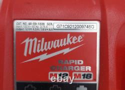 Ensemble de batteries Milwaukee 48-11-1840 M18 4AH et 48-11-2440 M12 4AH + chargeur rapide