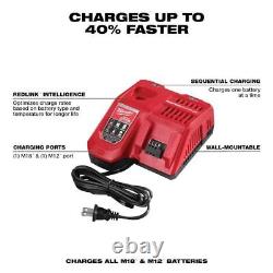 Ensemble de démarrage de batterie et chargeur Milwaukee M18 Redlithium High Output Hd 12.0Ah