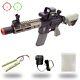 Fusil Airsoft Elite Force M4 Cqc Avec Batterie, Chargeur, 500 Billes Et Point Rouge En Boîte Ouverte