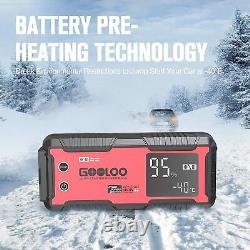 GOOLOO GT4000 Démarreur de Voiture 4000A Chargeur de Batterie Portable à Recharge Rapide 100W