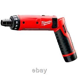 Milwaukee 2101-22 M4 4V Tournevis Hexagonal 1/4 pouce avec Batteries