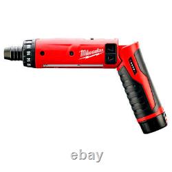 Milwaukee 2101-22 M4 4V Tournevis Hexagonal 1/4 pouce avec Batteries