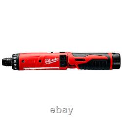 Milwaukee 2101-22 M4 4V Tournevis Hexagonal 1/4 pouce avec Batteries