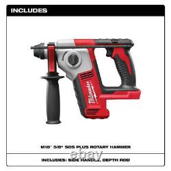 Milwaukee 2612-20 M18 18V 5/8 SDS Plus Perforateur Rotatif avec Tige de Profondeur Outil Nu