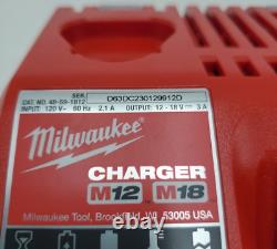 Milwaukee 2760-20 M18 Surge 1/4 Hex Hydraulic Driver + Batterie 2AH + Chargeur