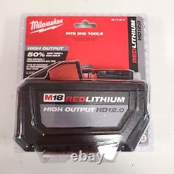 NOUVELLE Batterie Milwaukee M18 HD12.0 48-11-1812 + M18 XC6.0 & Chargeur Rapide 18V
