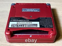 Nintendo Gameboy Advance SP AGS-001 (Rouge) avec batterie neuve + chargeur SANS JEU