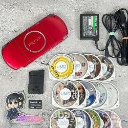 PSP 3000 SONY Console de jeu portable PlayStation Portable Chargeur Batterie Aléatoire 4 Jeux + Mémoire