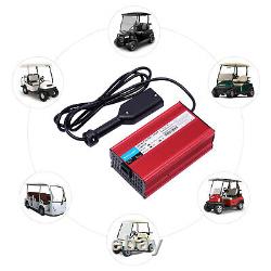 Pour EZGO TXT 36V 18A Golf Cart 1996 -2023 Chargeur de batterie D Style avec cordon d'alimentation