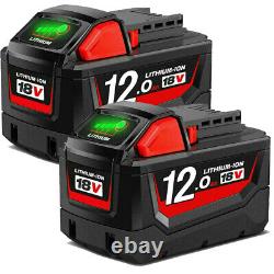 Pour Milwaukee M18 Lithium XC Batterie à grande capacité 48-11-1860 Chargeur 12.0AH