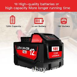 Pour Milwaukee M18 Lithium XC Batterie à grande capacité 48-11-1860 Chargeur 12.0AH